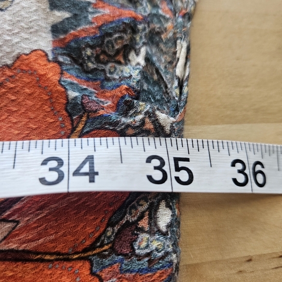 Macchia Di Ruggine Alabaster Dobby Jacquard Viscose Kimono OSFM Boho Indie - Picture 11 of 14